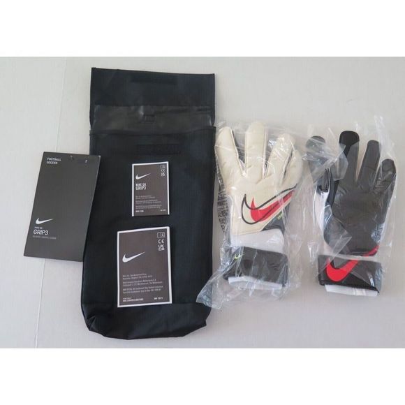 Nike GK CN5651 Adult Sz 7 White/Black Grip 3 Goalie Goalkeeper Soccer Gloves $70 - Picture 4 of 8